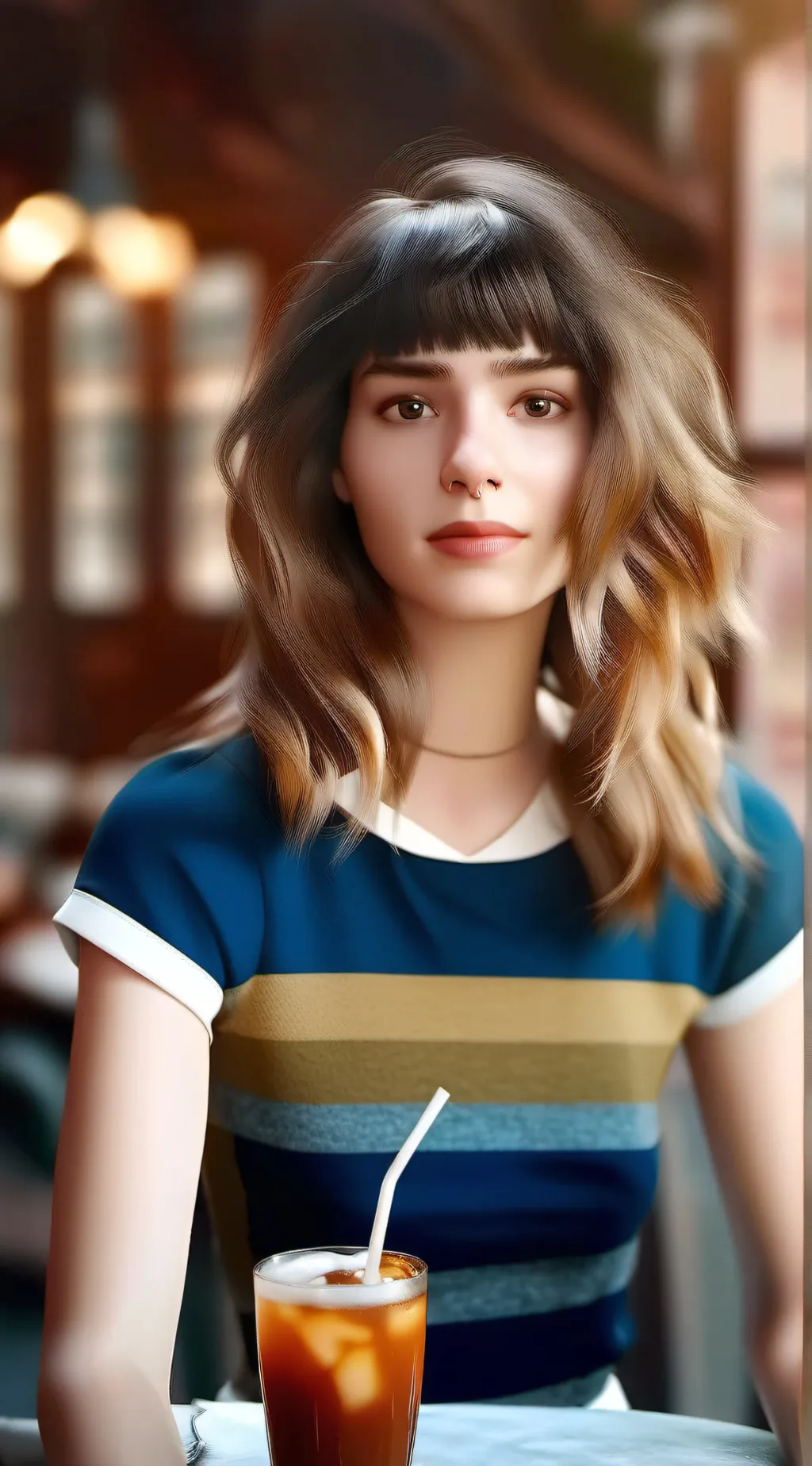 ai character: Makenna Kuhnd background