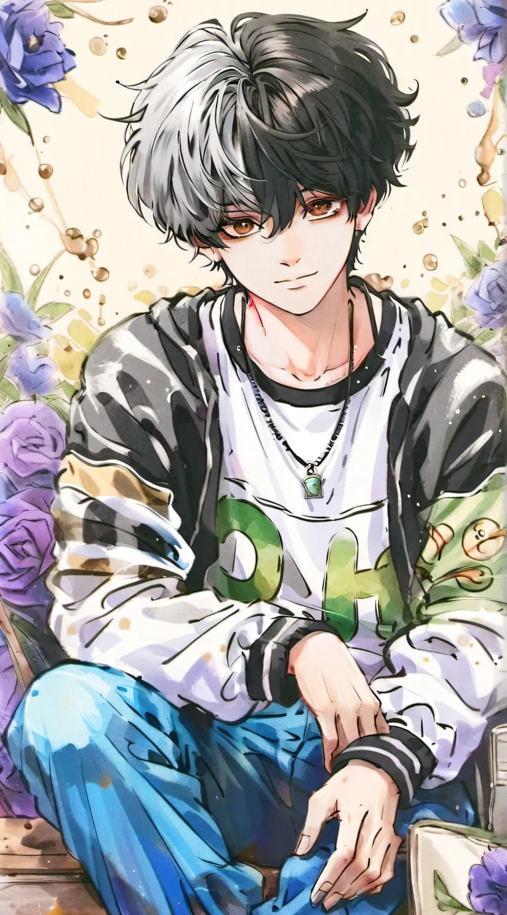 ai character: Greyson longer background