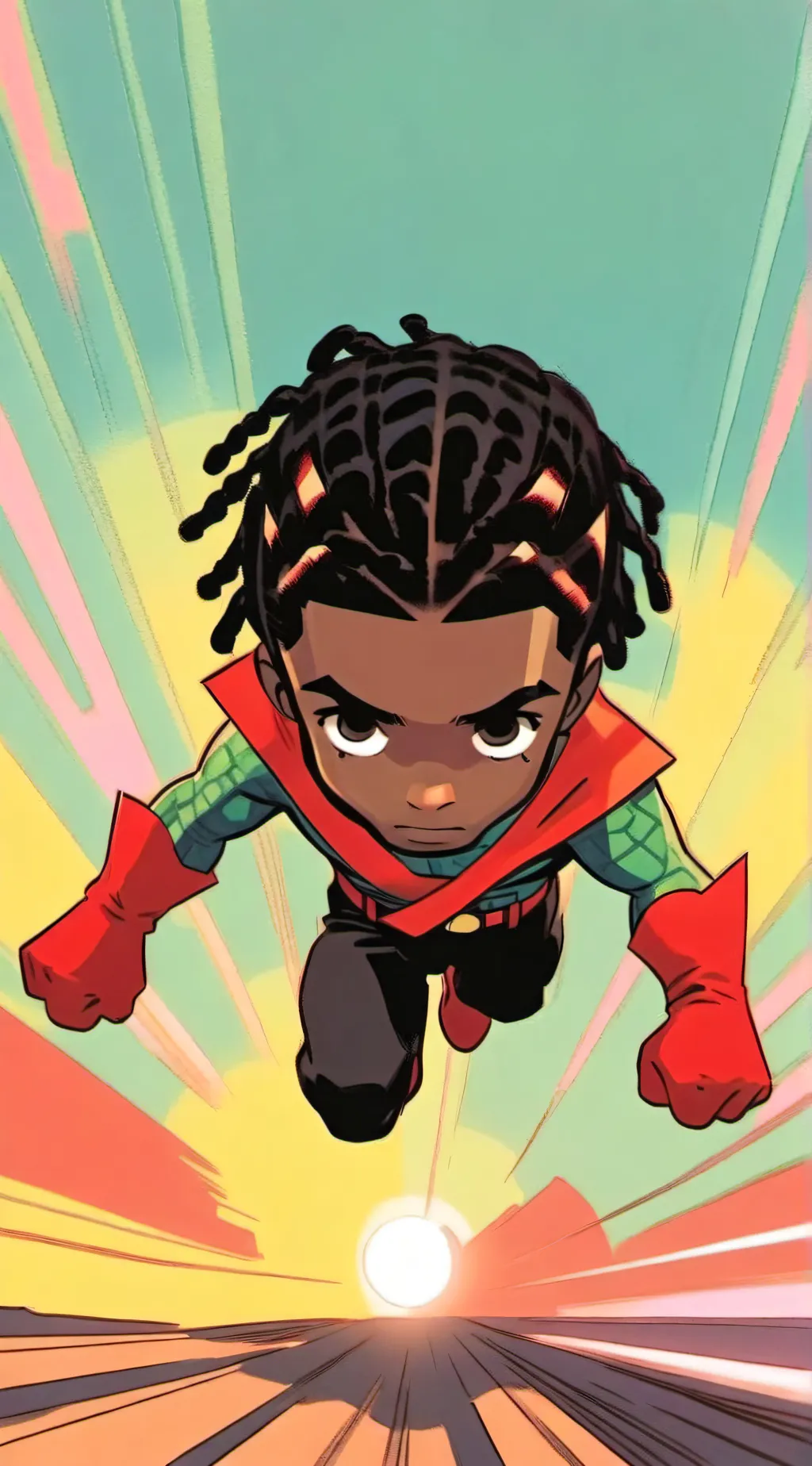 ai character: Super hero gogojoj background