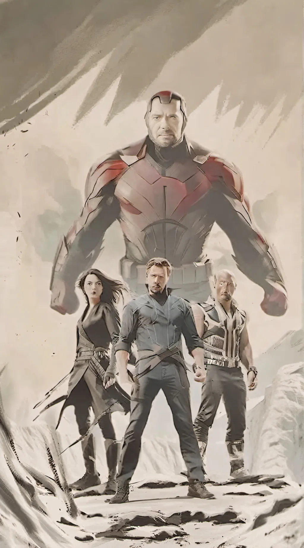 ai character: Avengers  background