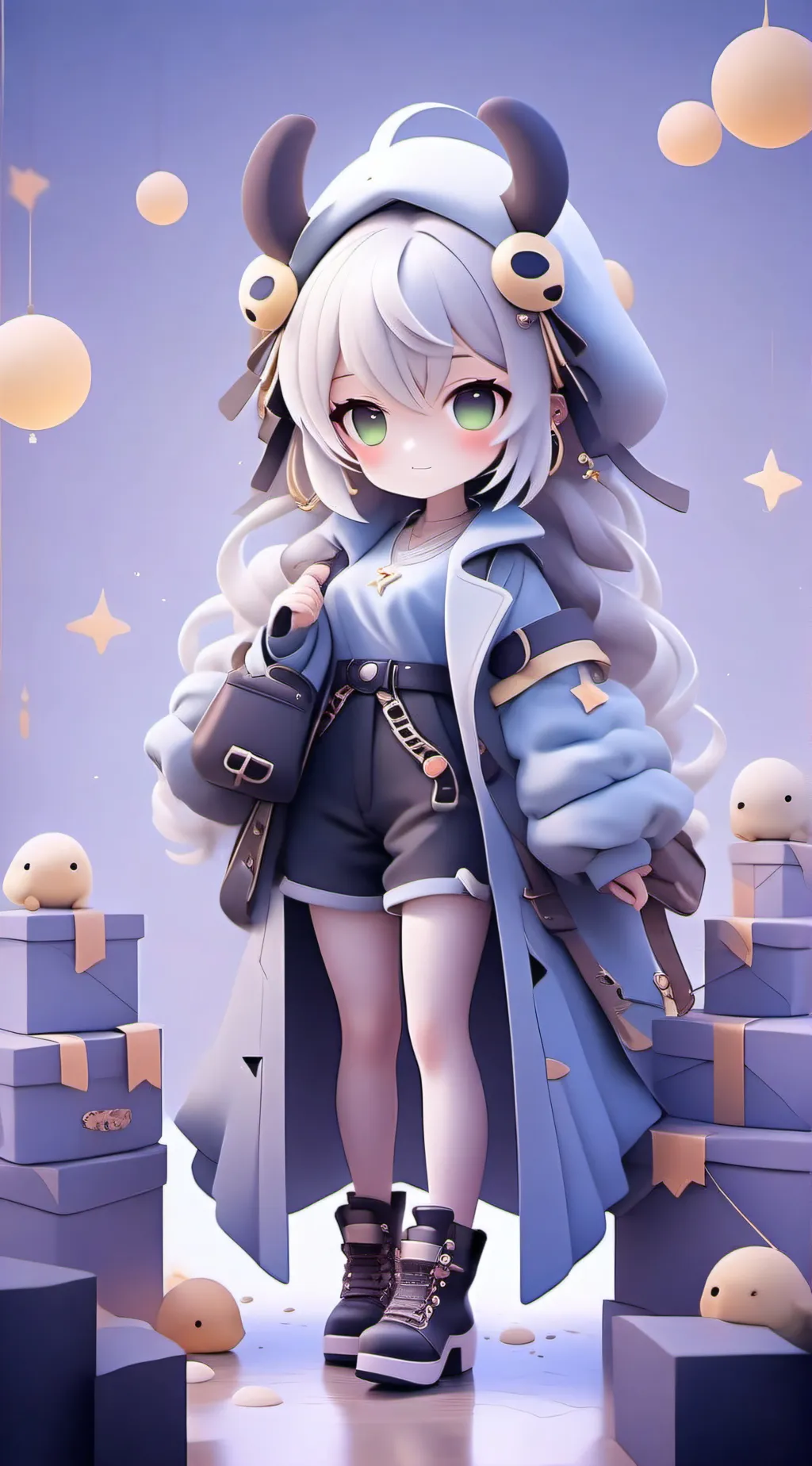ai character: Rain code background