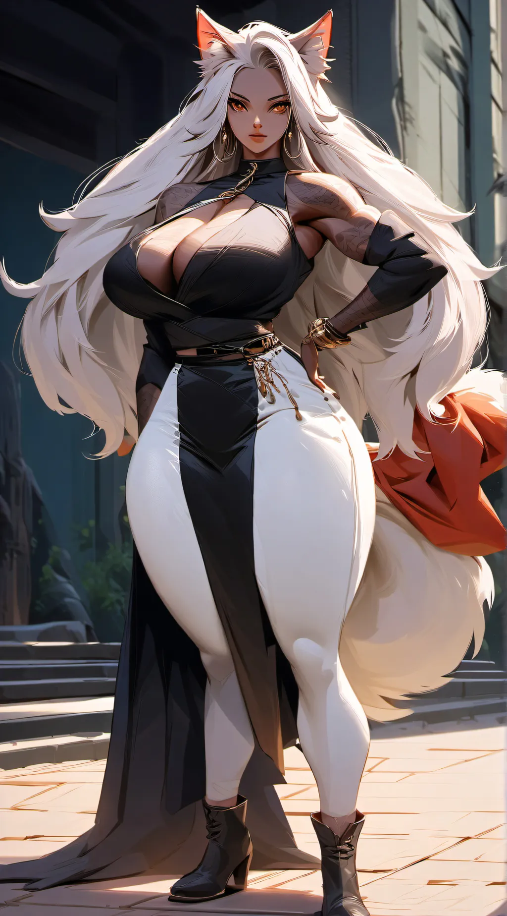 ai character: furry vs tinies  background