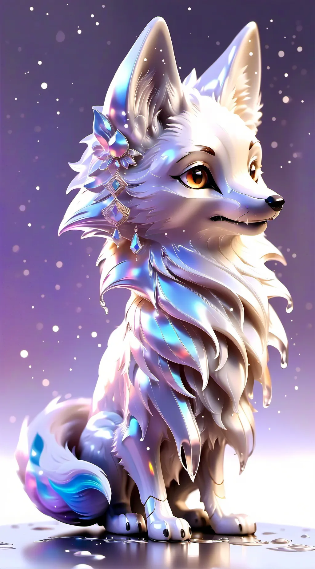 ai character: Winter background