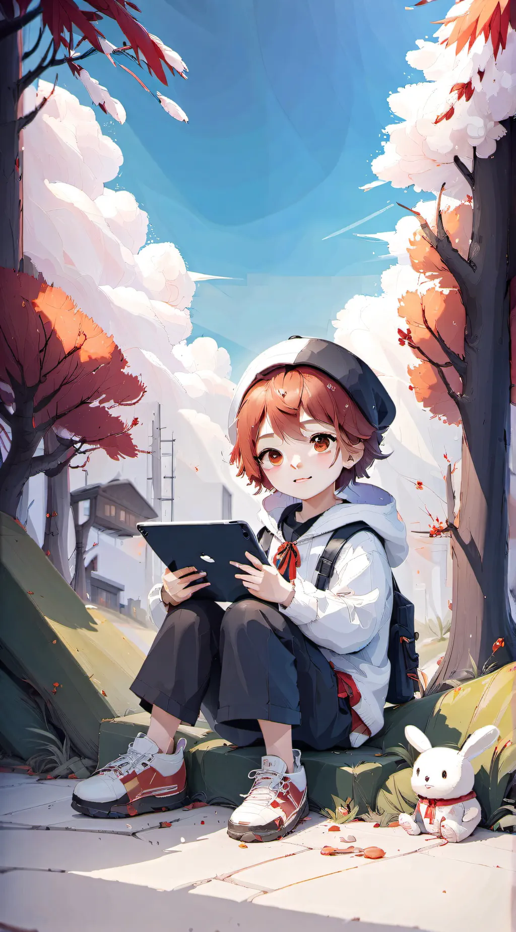ai character: ipad kid background
