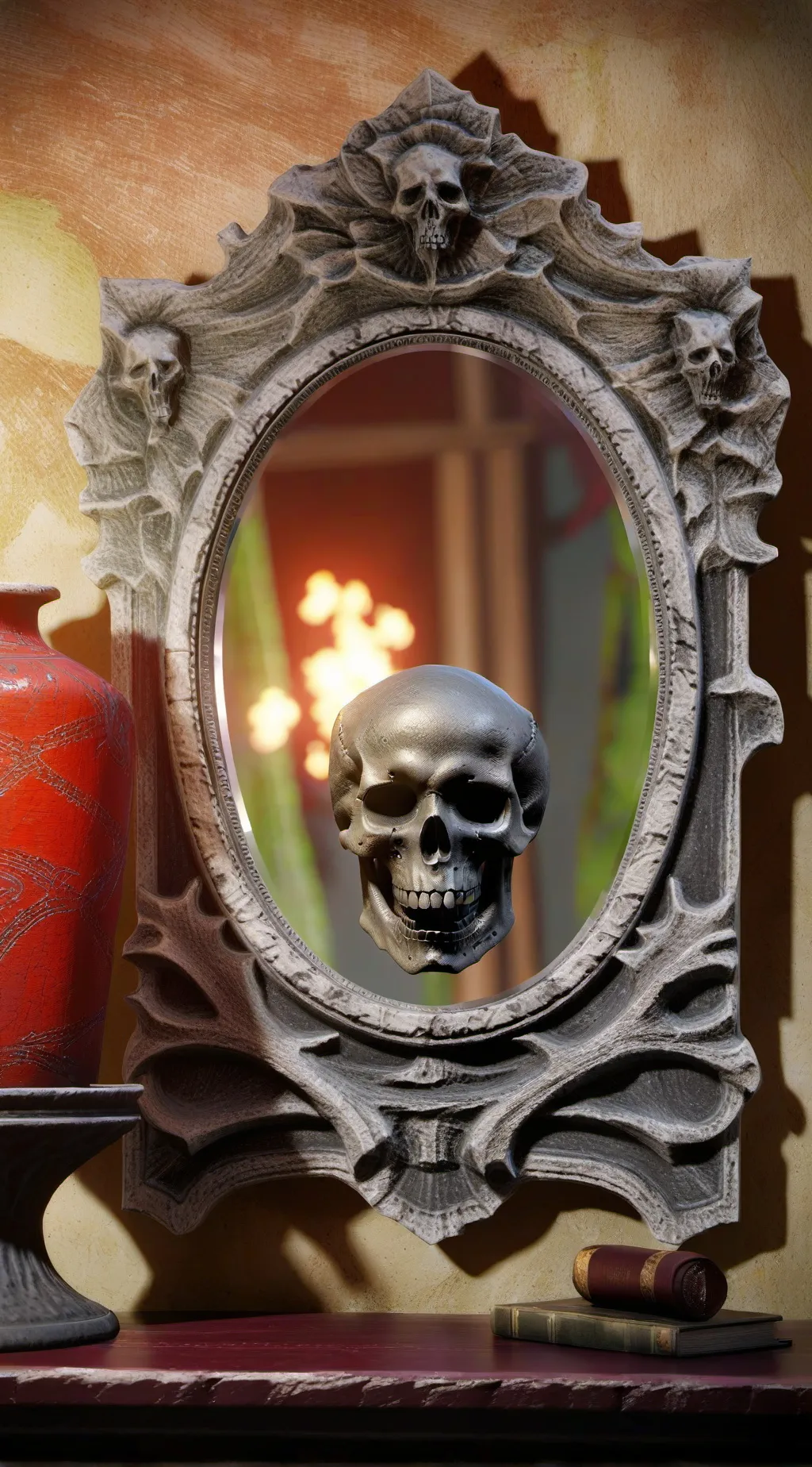 ai character: mirror mimic background