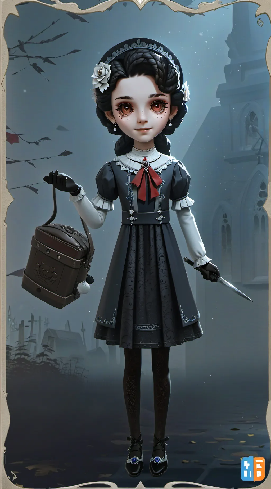 ai character: evils sis ala background