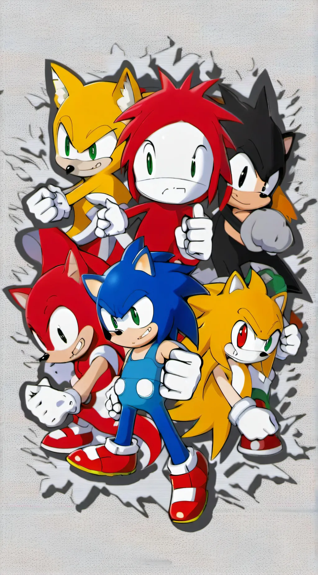 ai character: Sega Sonic Team background