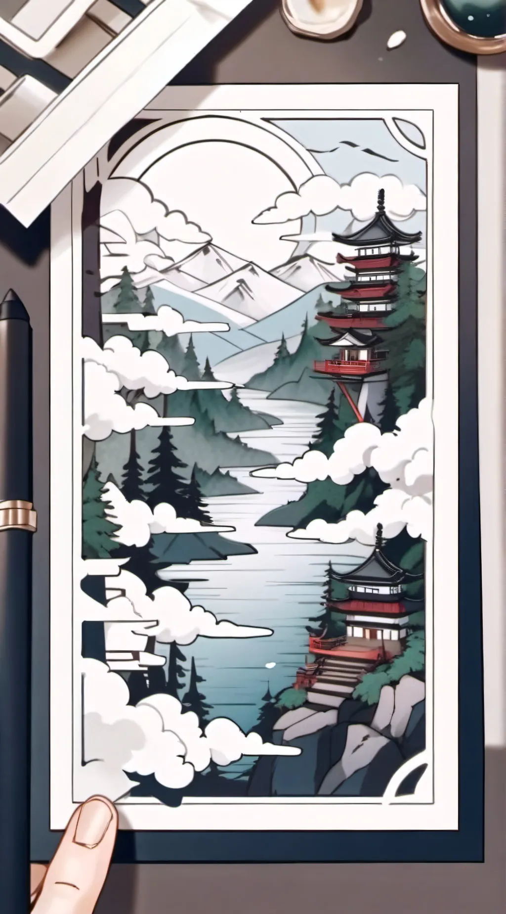 ai character: Hashira background
