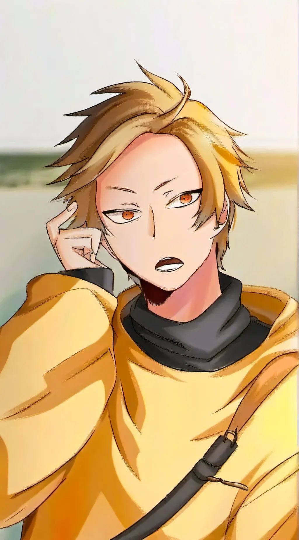ai character: Denki kaminari  background