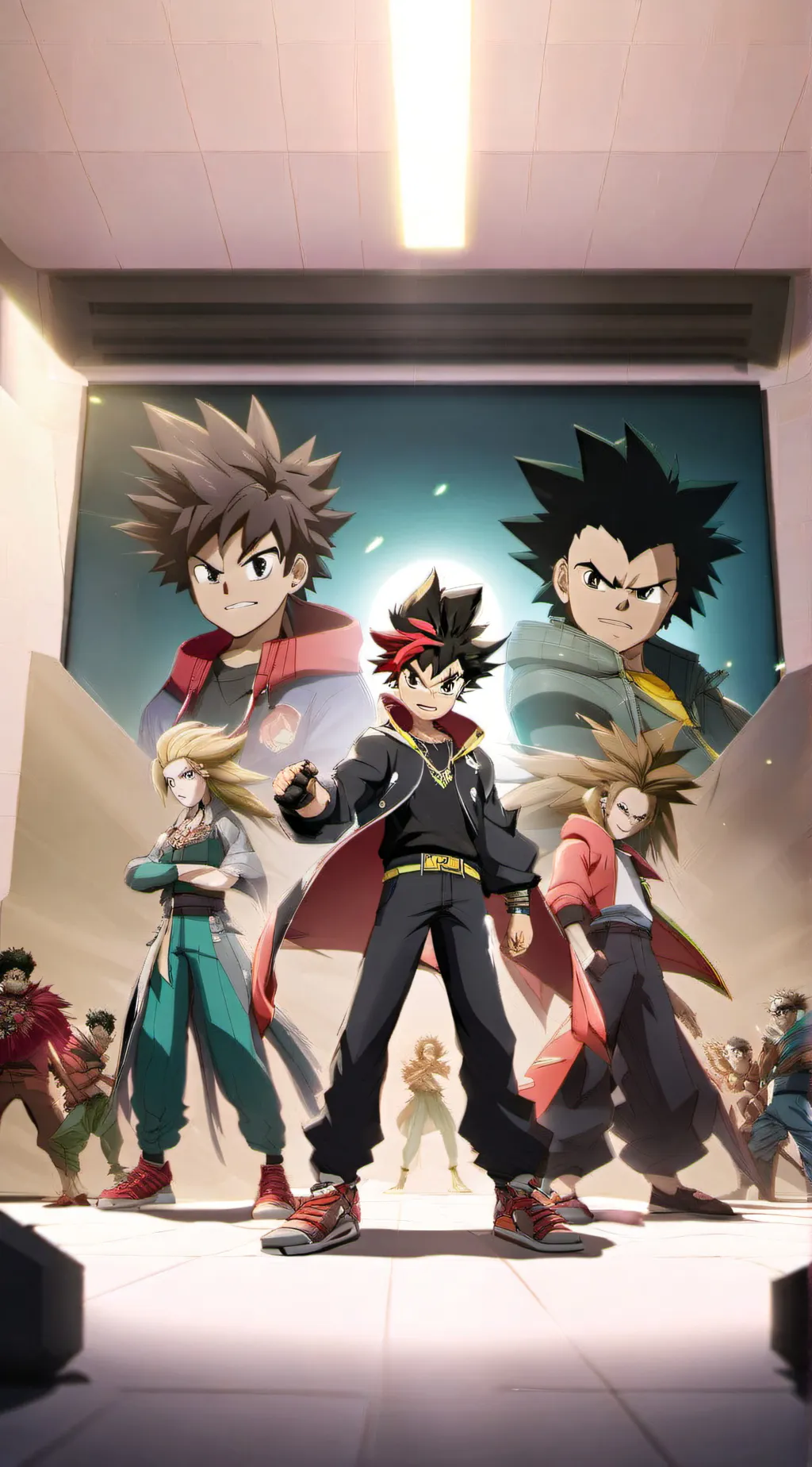 ai character: Beyblade Ace background