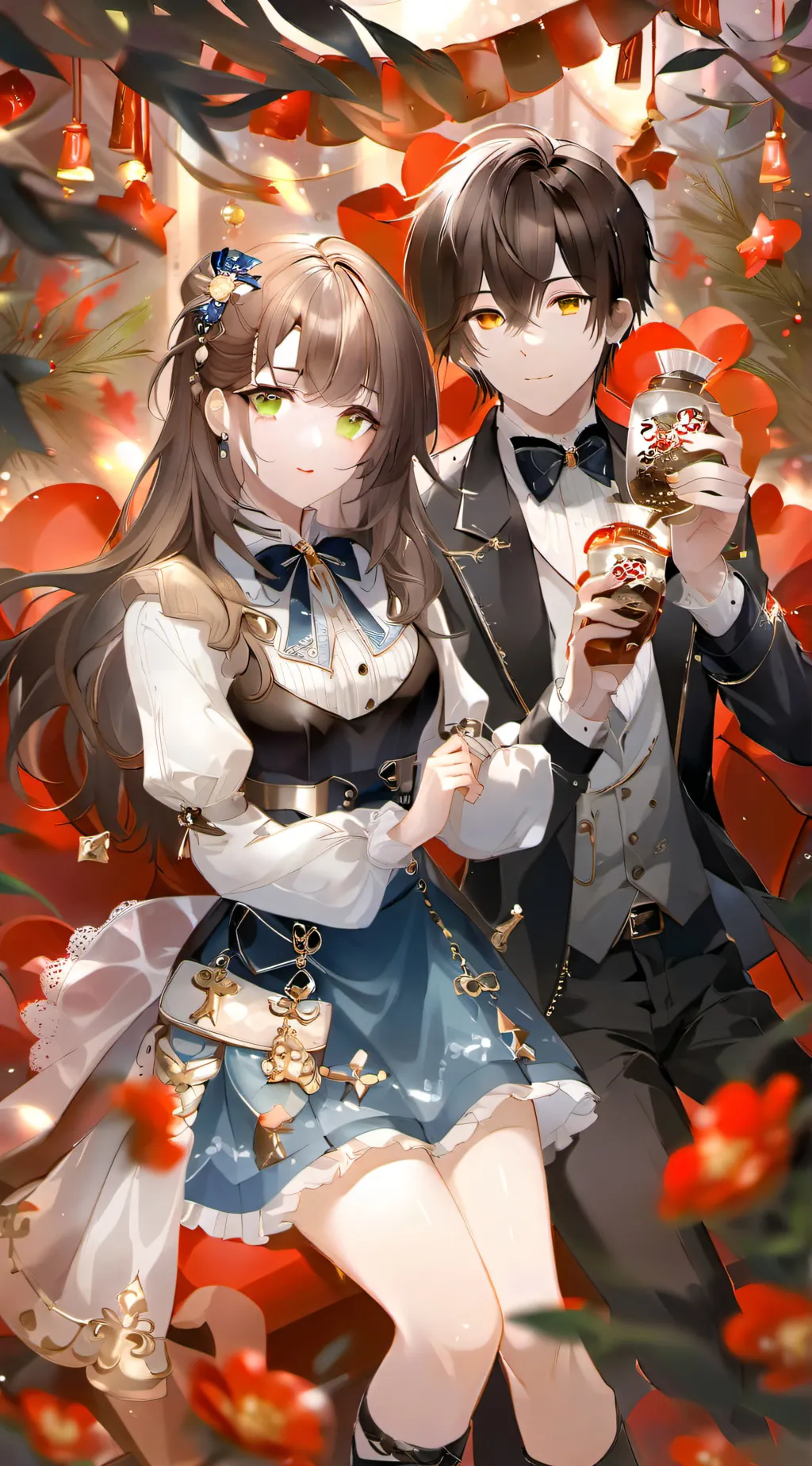 ai character: Emma and Emmett  background