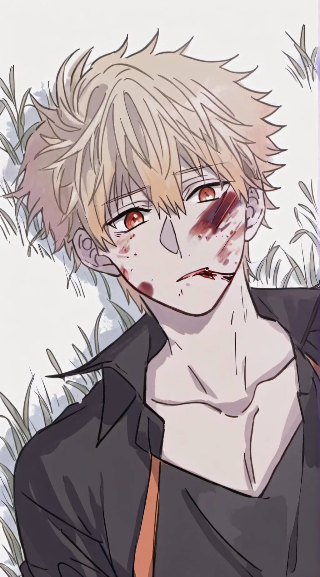 ai character: Katsuki Bakugo background