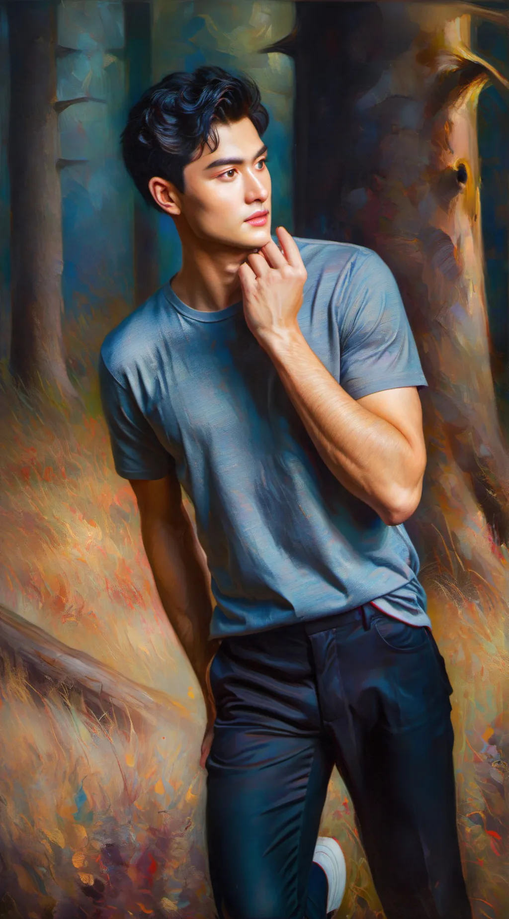 ai character: Steve background
