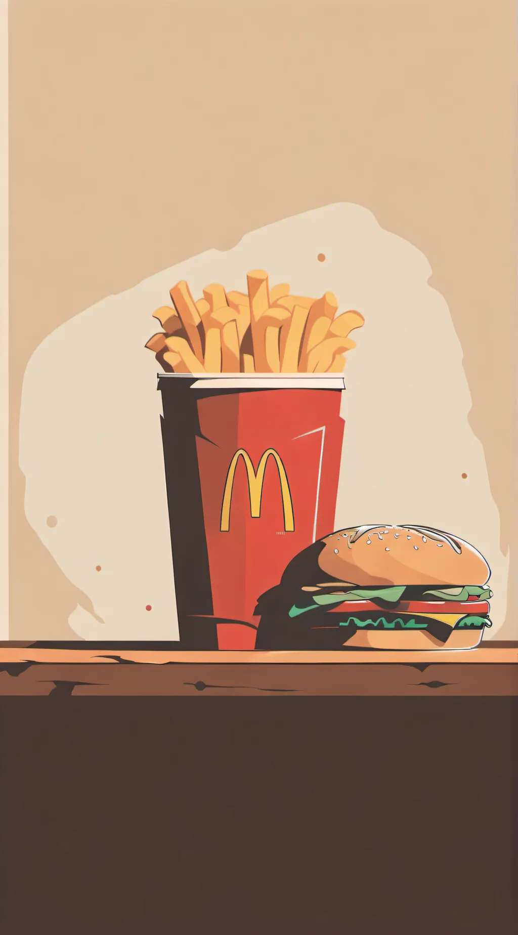 ai character: MHS MC Donalds background