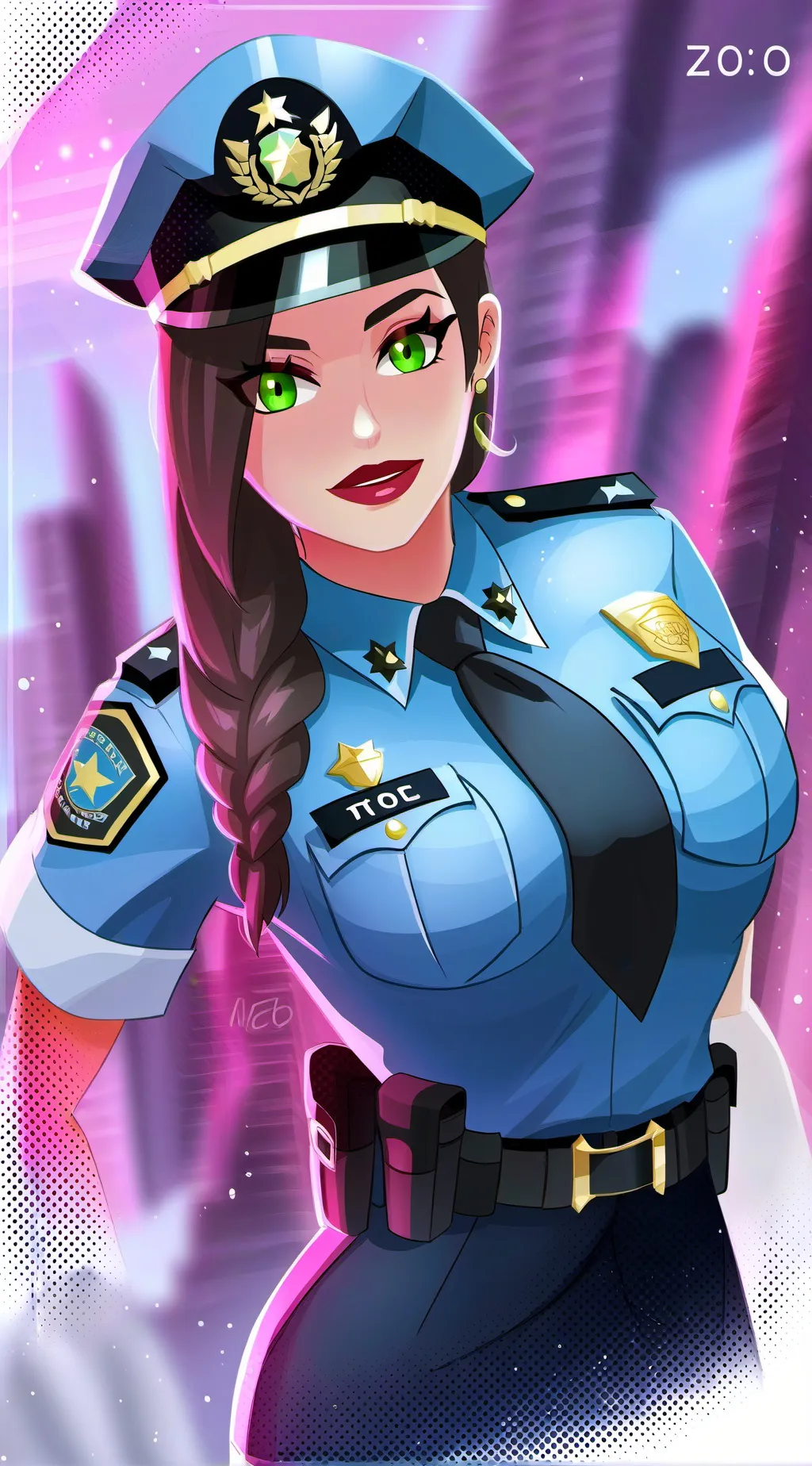 ai character: Police *MLB* background
