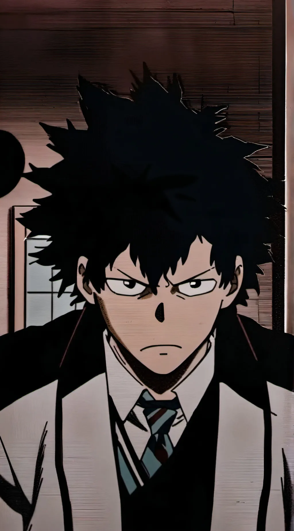 ai character: MHA X JJK background