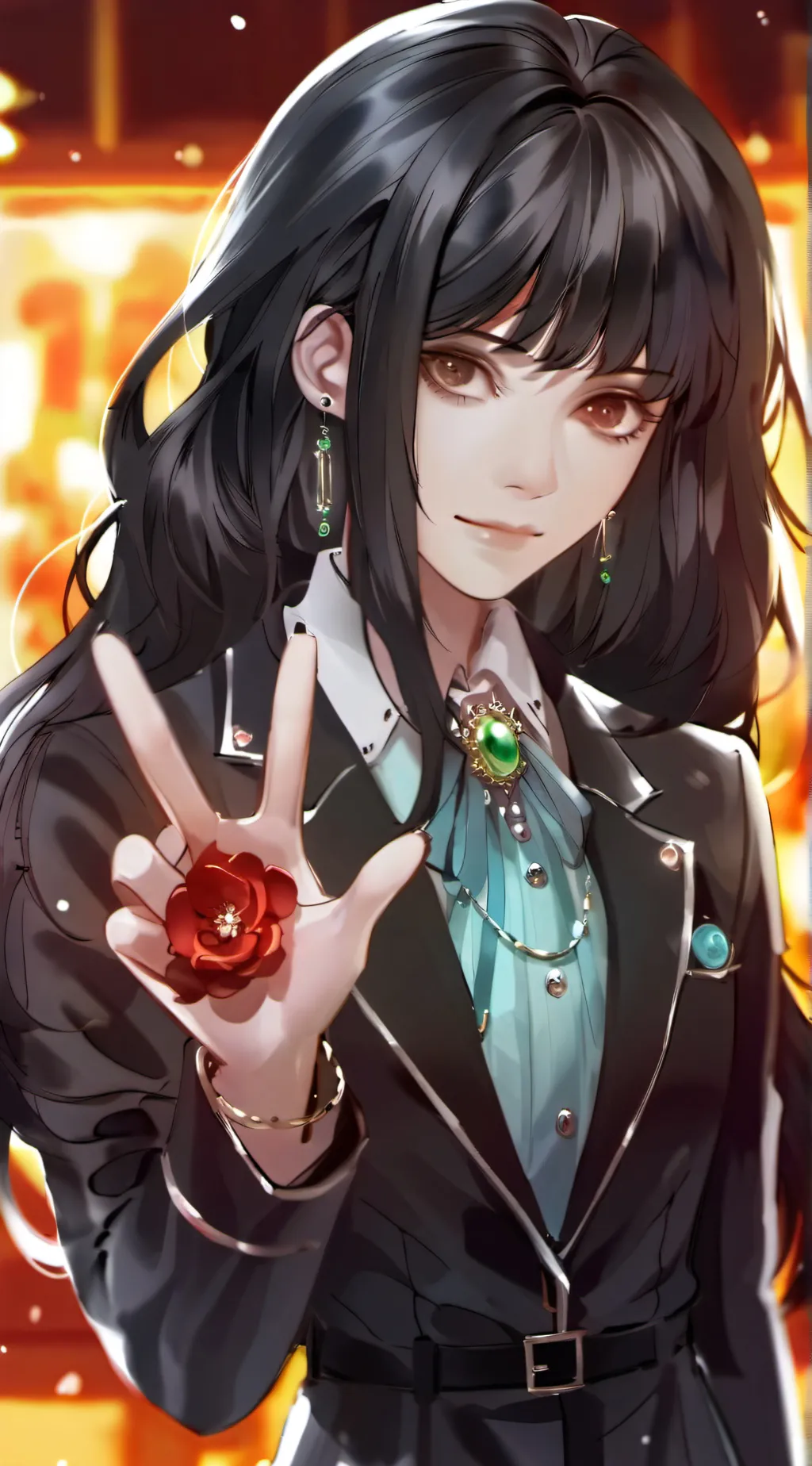ai character: demon slayer background