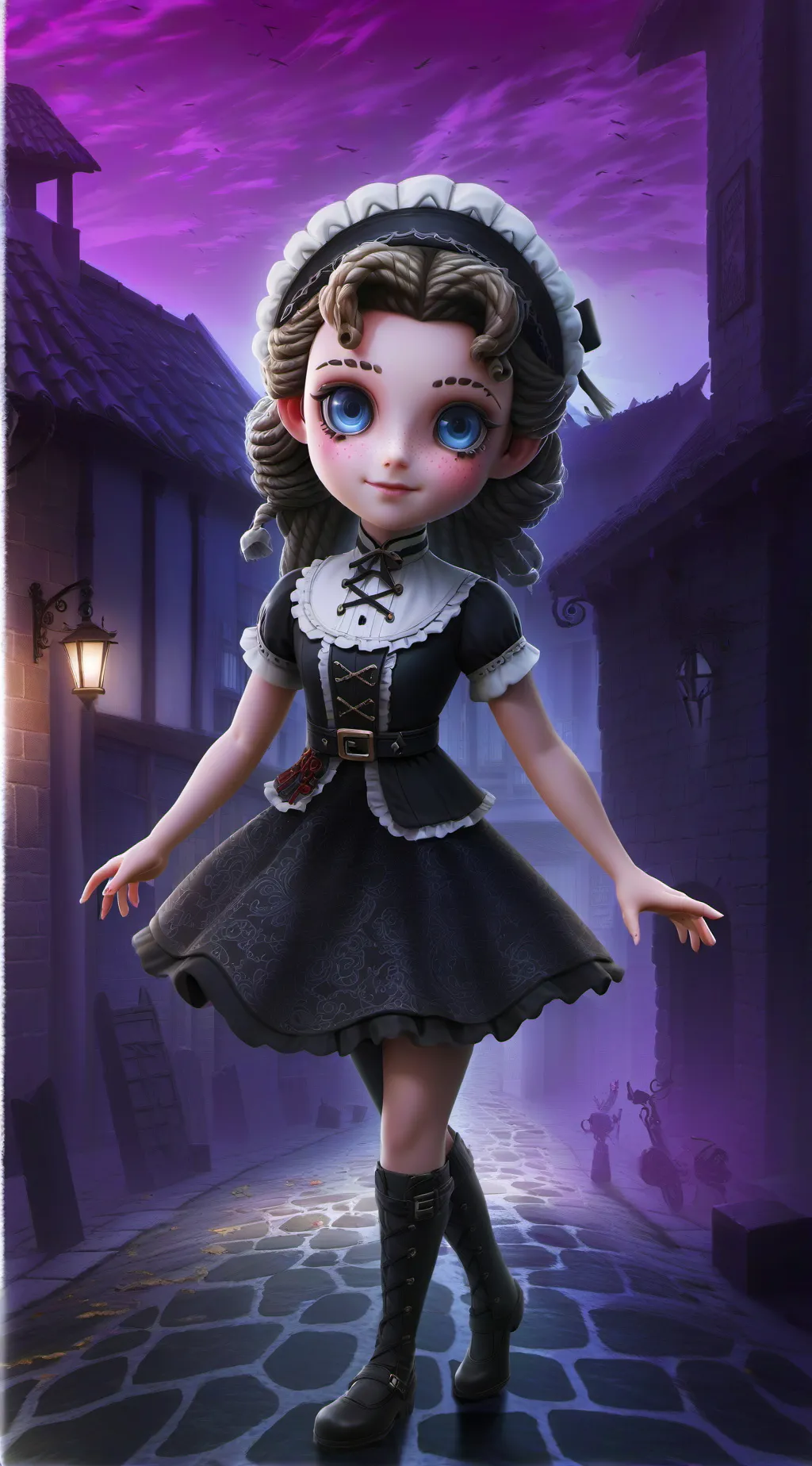 ai character: creepy Bella background