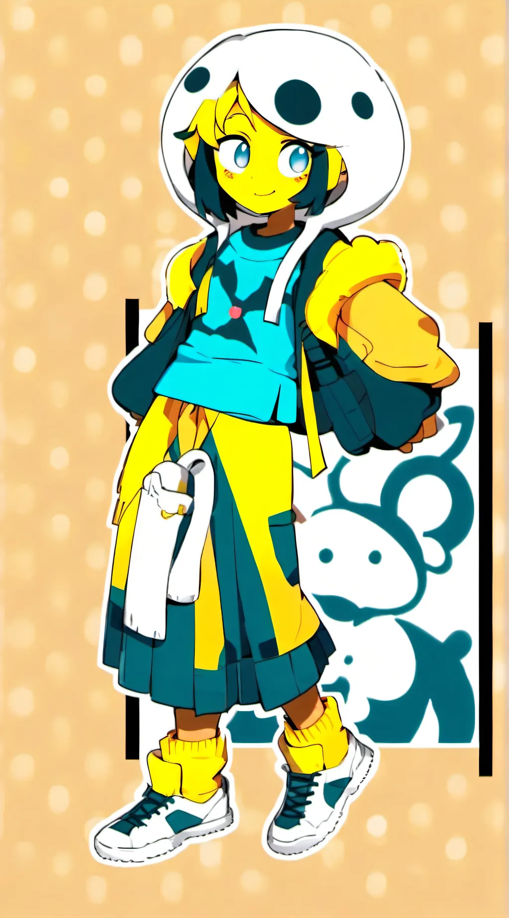 ai character: melody the moon background
