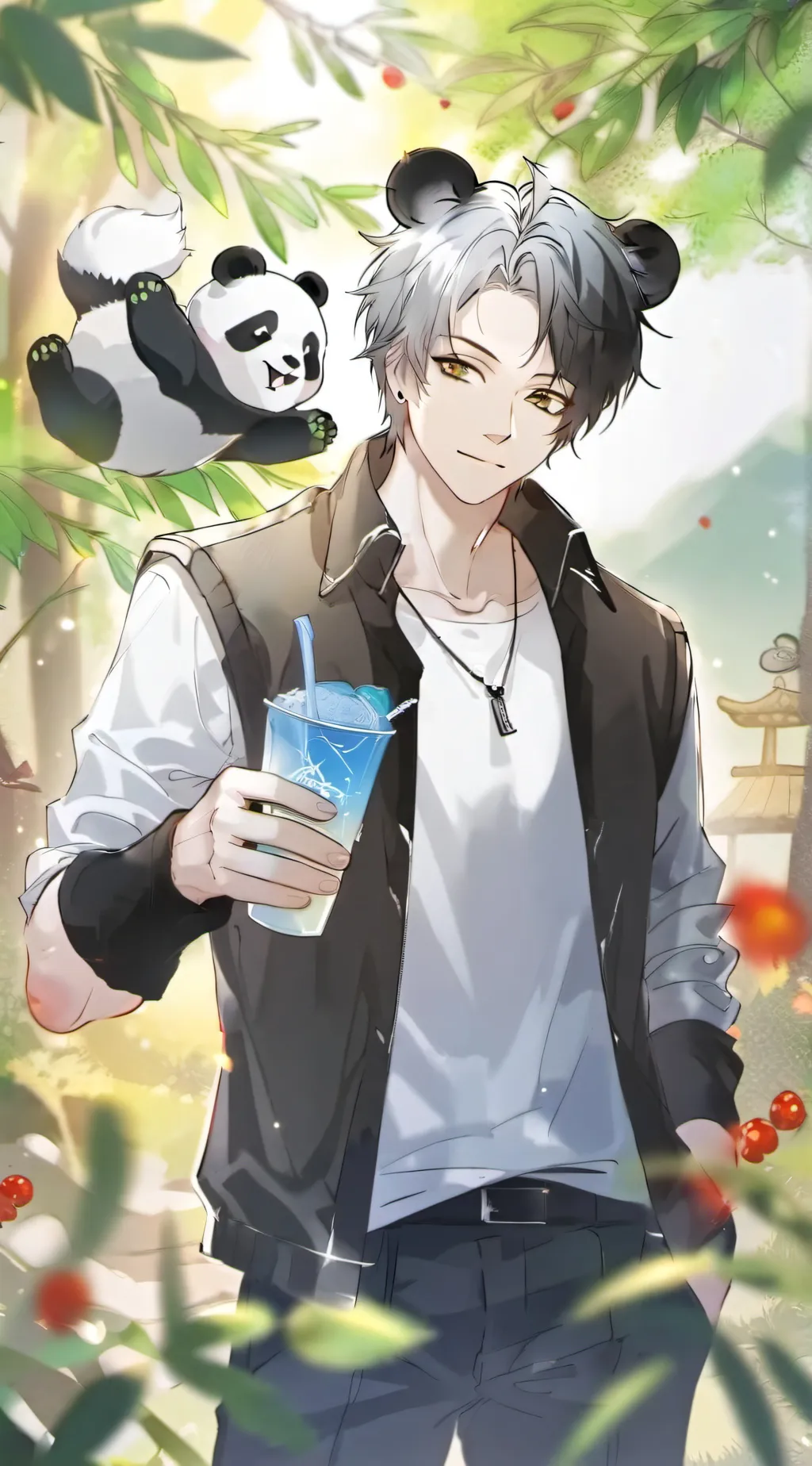 ai character: Pancham  background