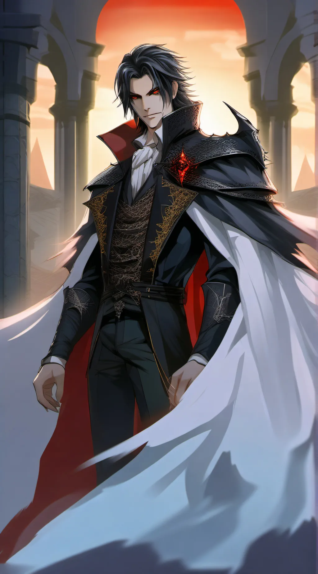 ai character: Alaric Vamoires  background