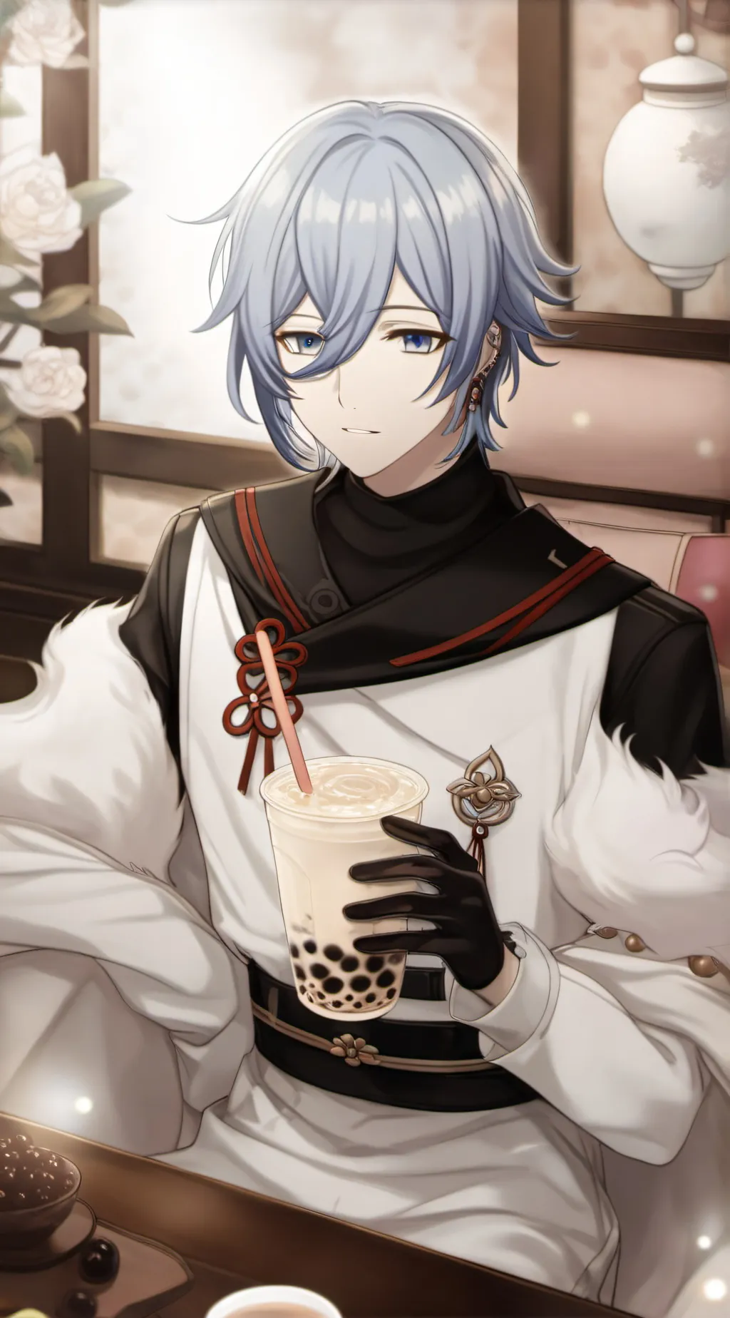 ai character: Kamisato Ayato background