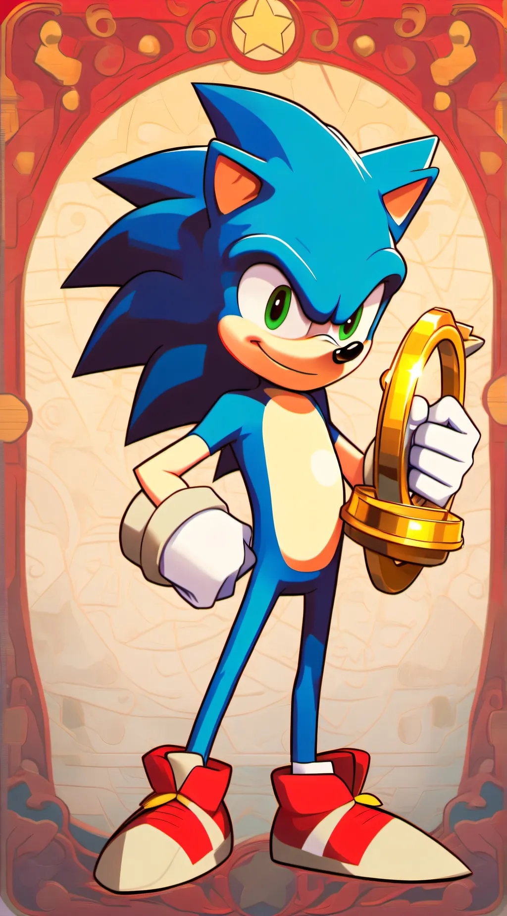 ai character: Sonic  background