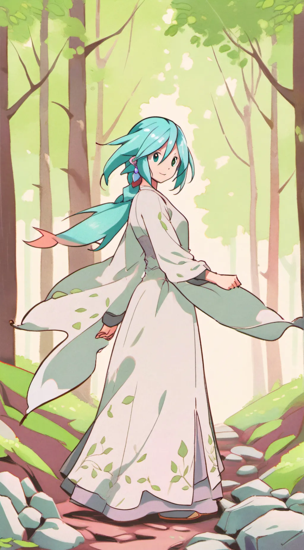 ai character: Miku  background