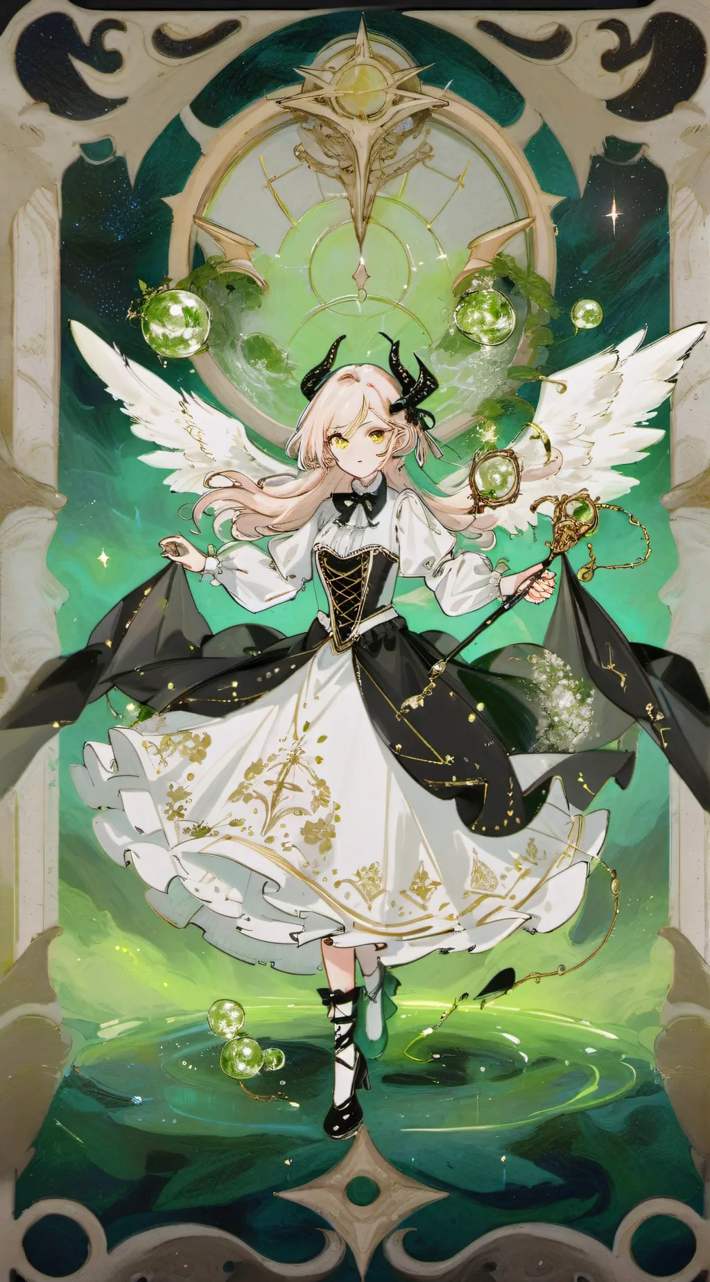 ai character: Demon girl V2 background