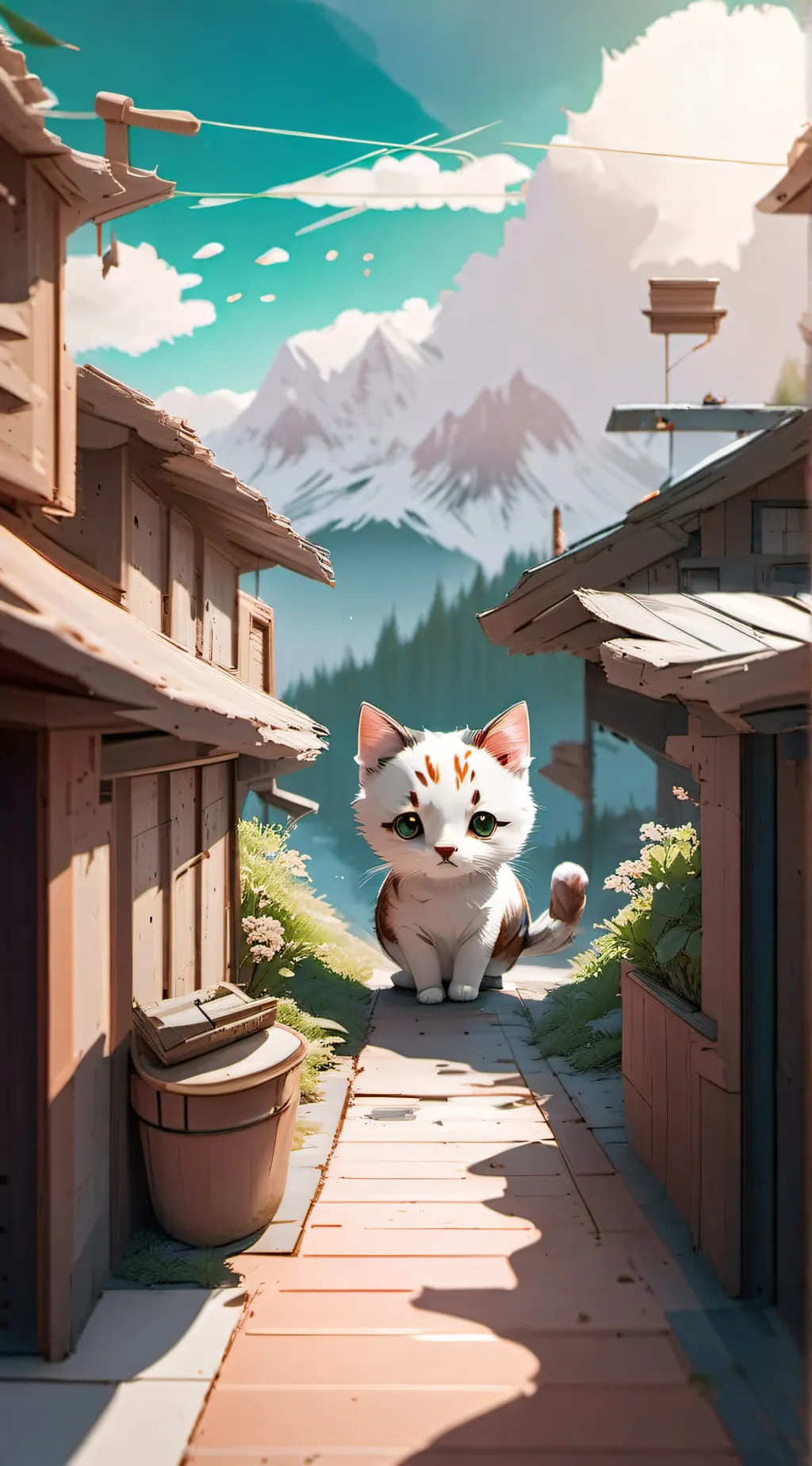 ai character: How weird background