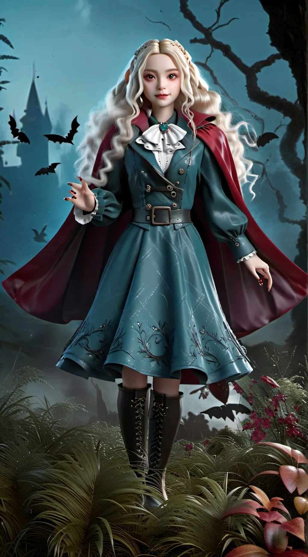 ai character: Vampire Luna background