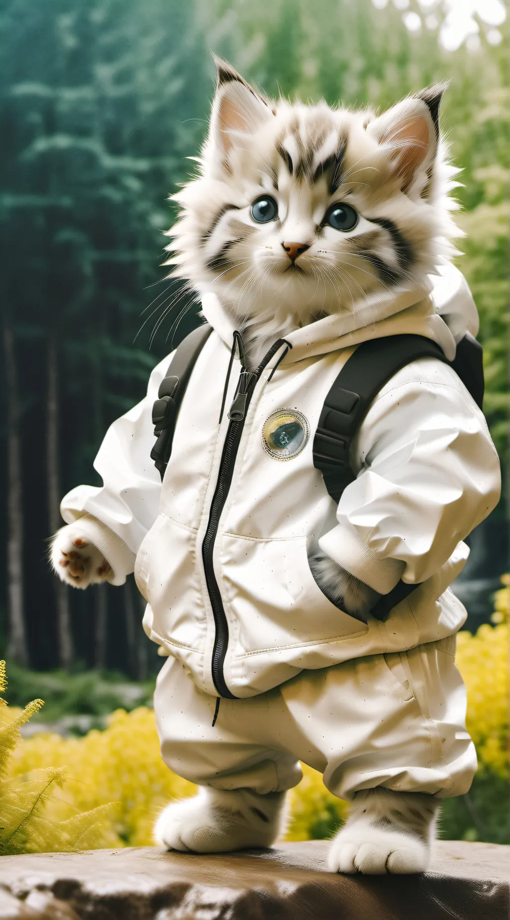 ai character: fat cannibal kitty background