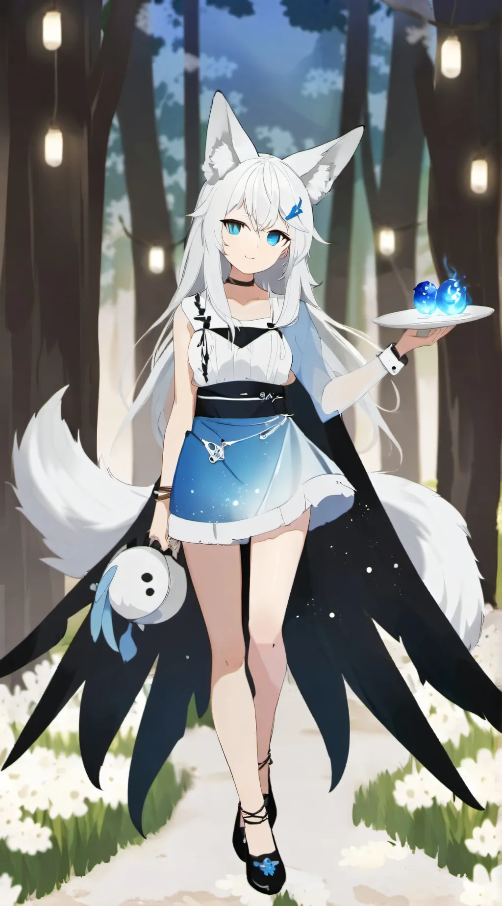 ai character: kitsune life background