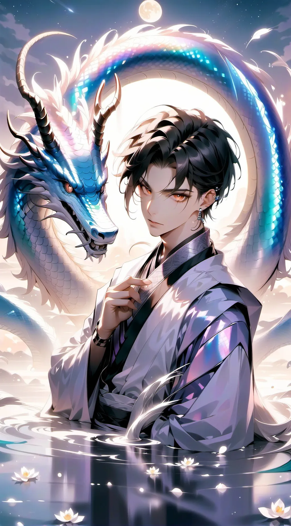 ai character: boy background