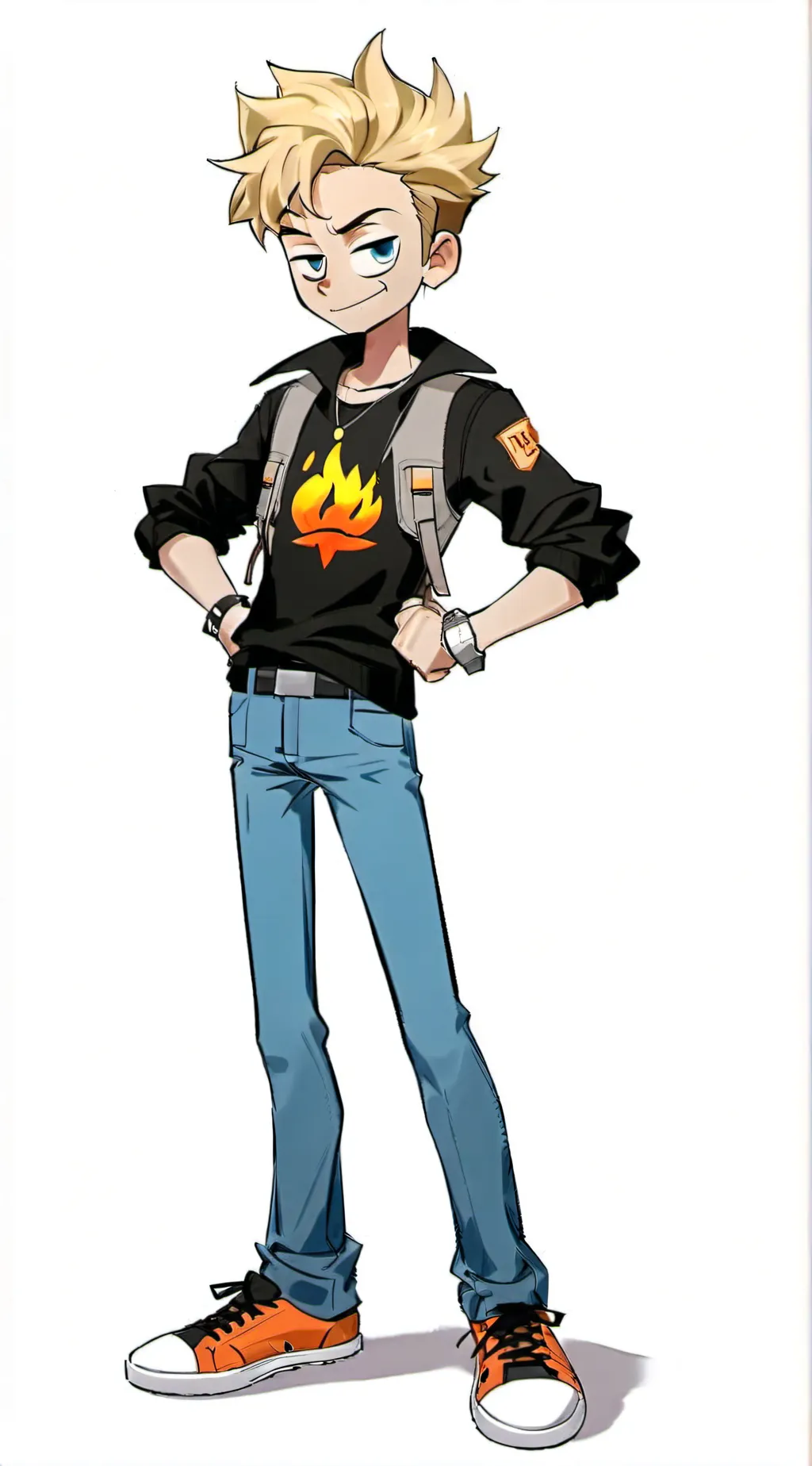 ai character: Johnny Test background