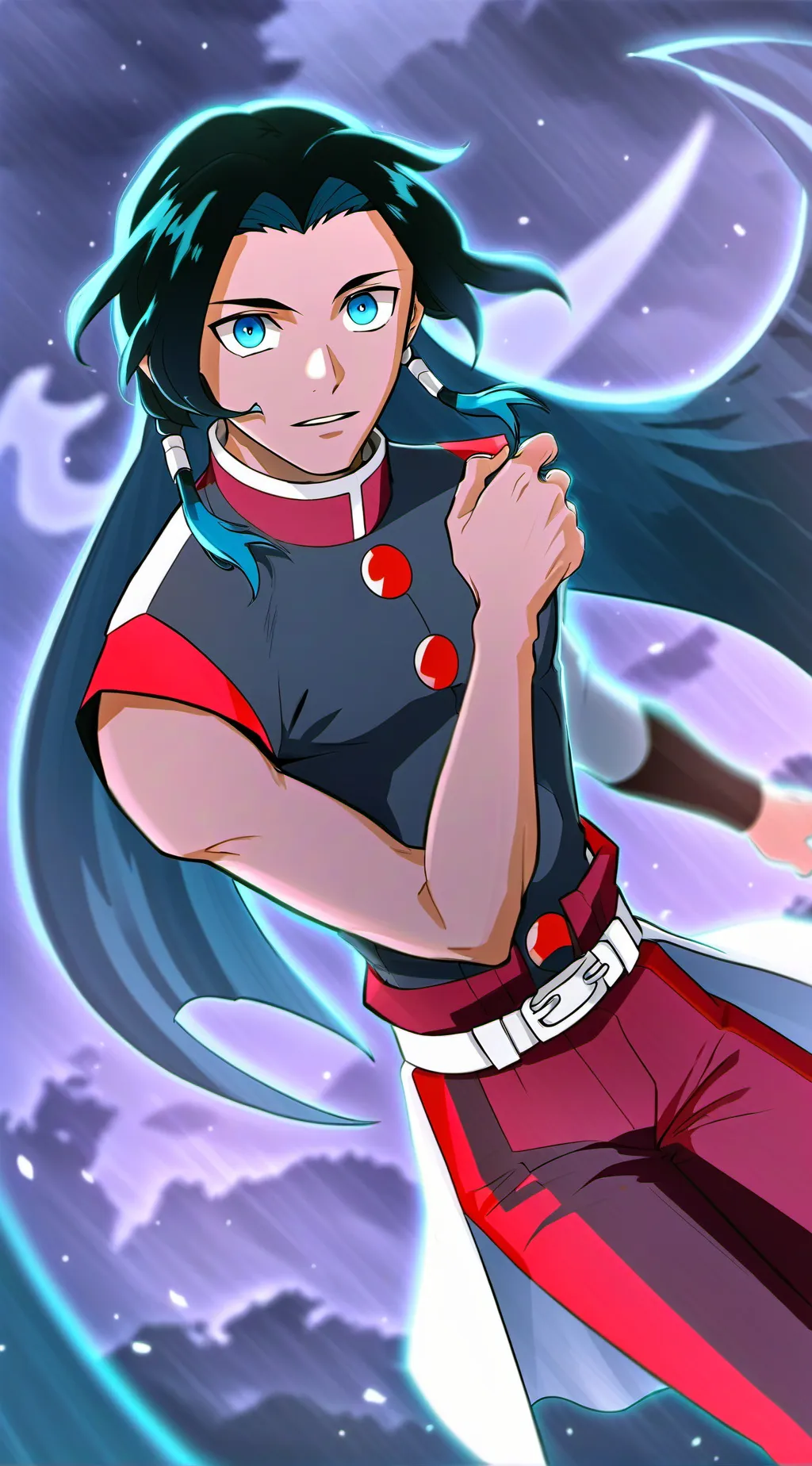 ai character: muichro  background