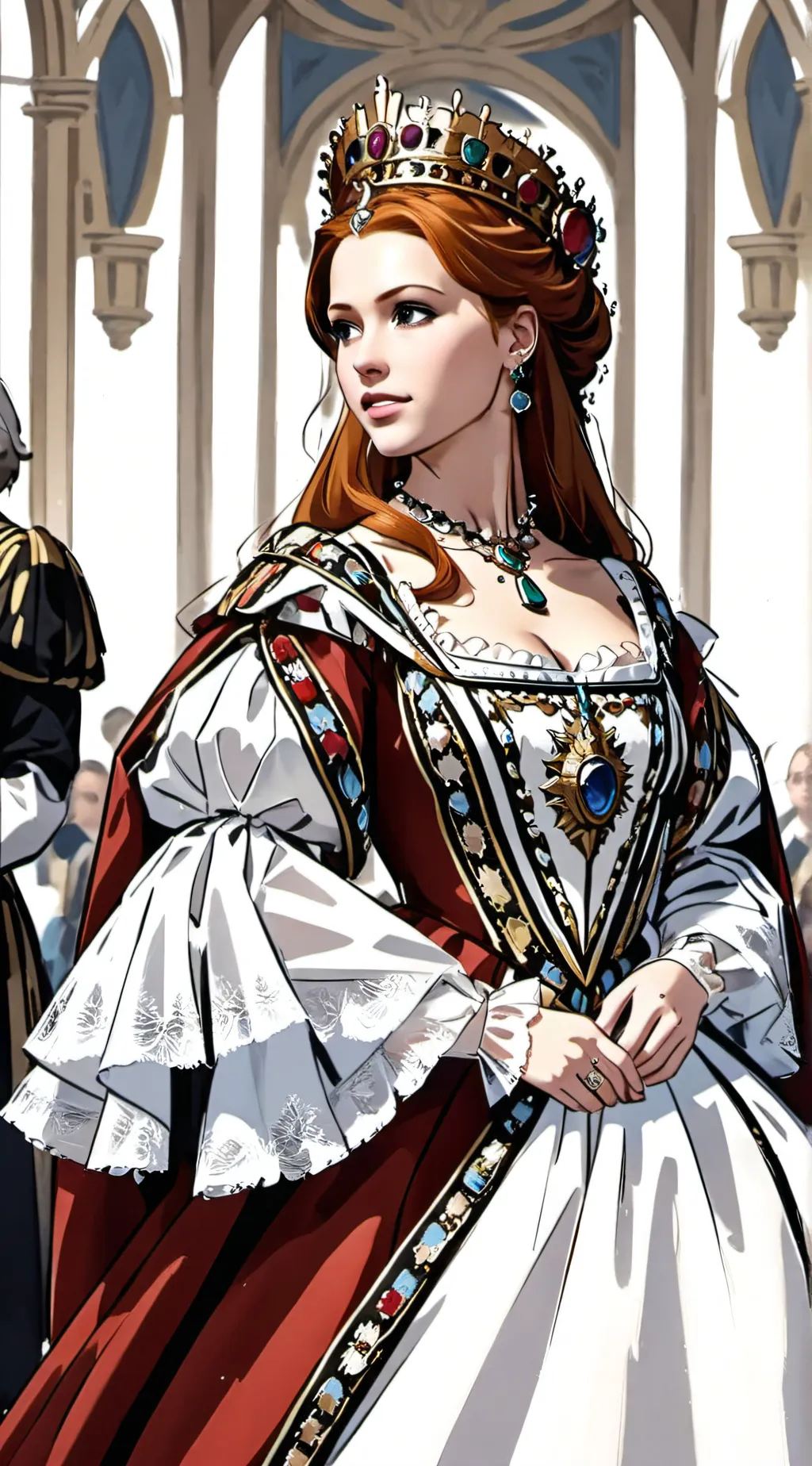 ai character: Anna Henrietta  background