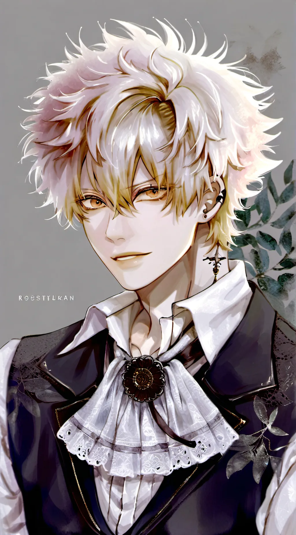 ai character: Bakugou Katsuki background