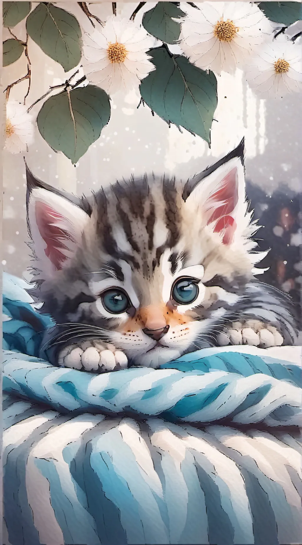 ai character: newborn kitten 🐾 background
