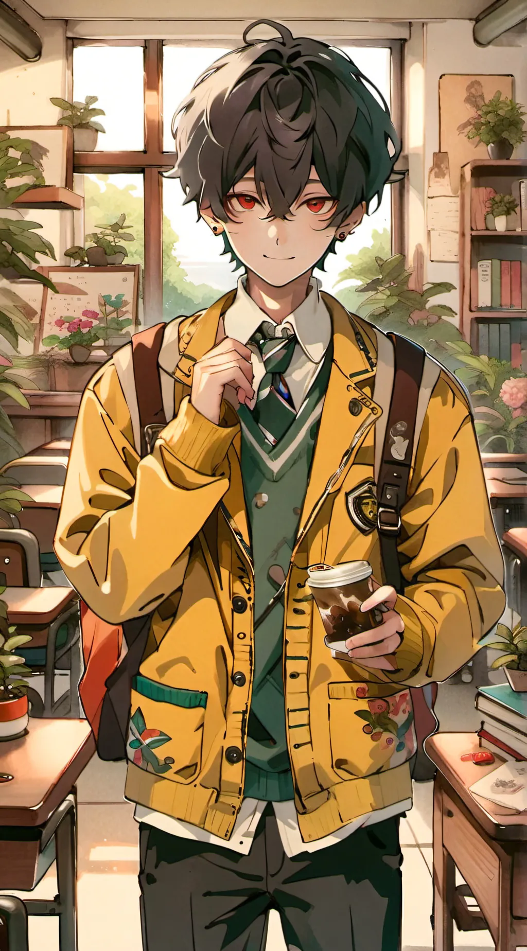 ai character: Zane  background