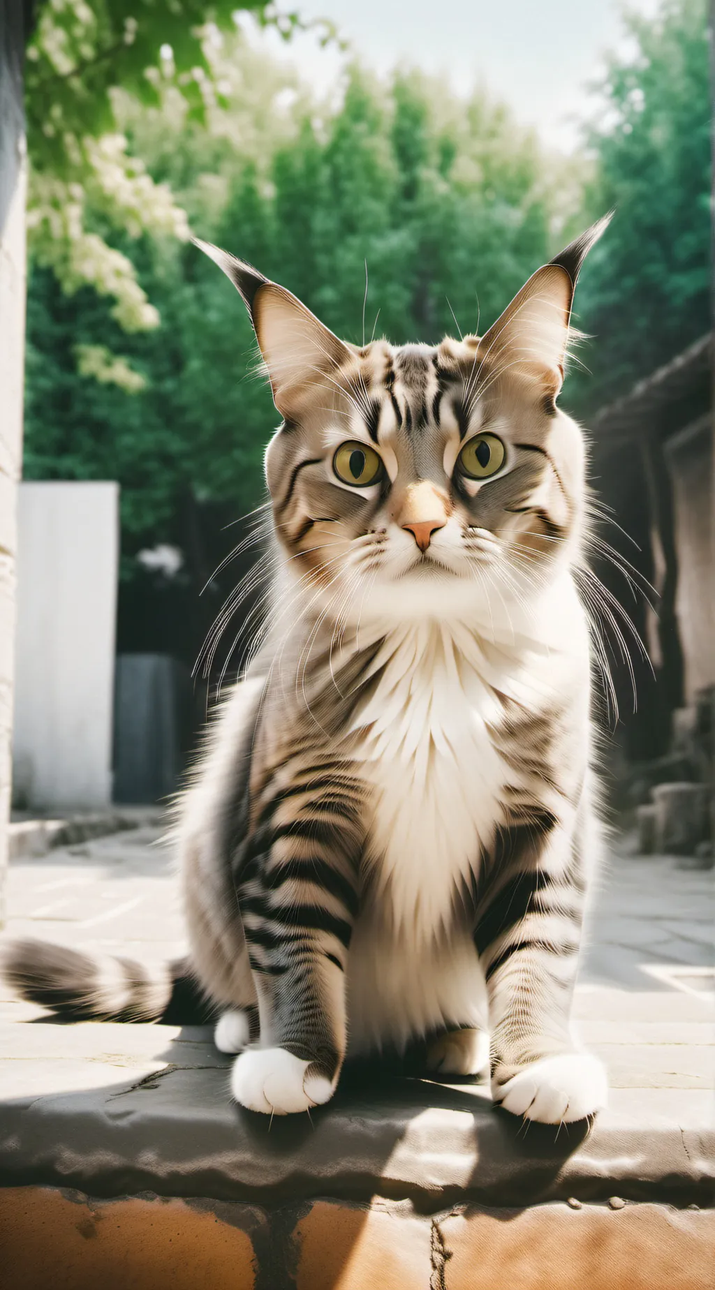 ai character: Annoying cat background