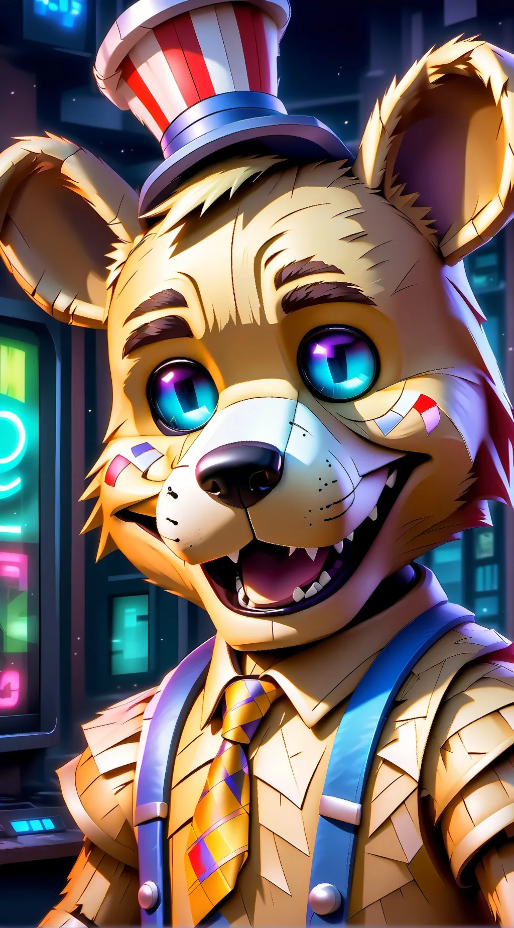 ai character: FNAF  background