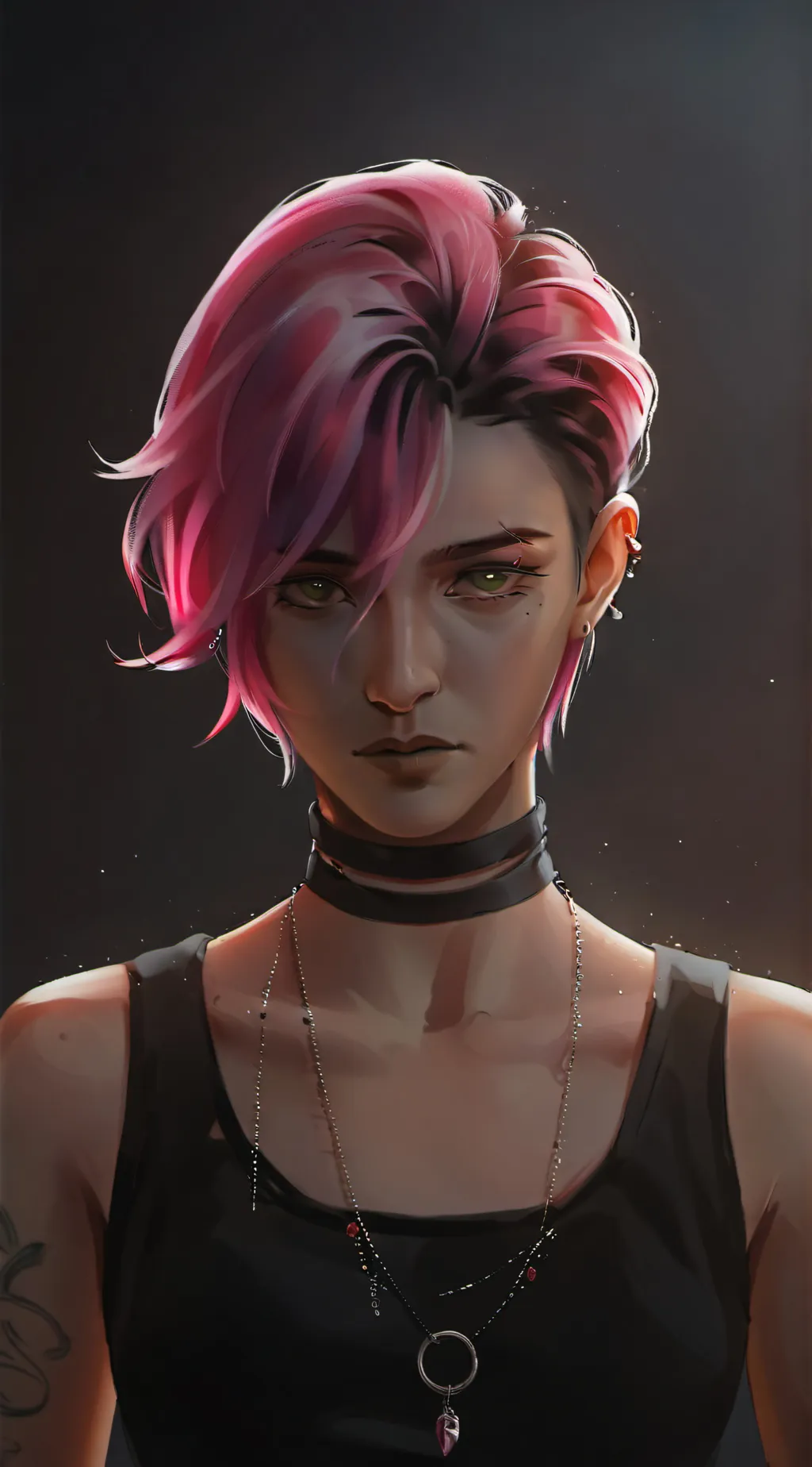 ai character: Vi (Violet) background