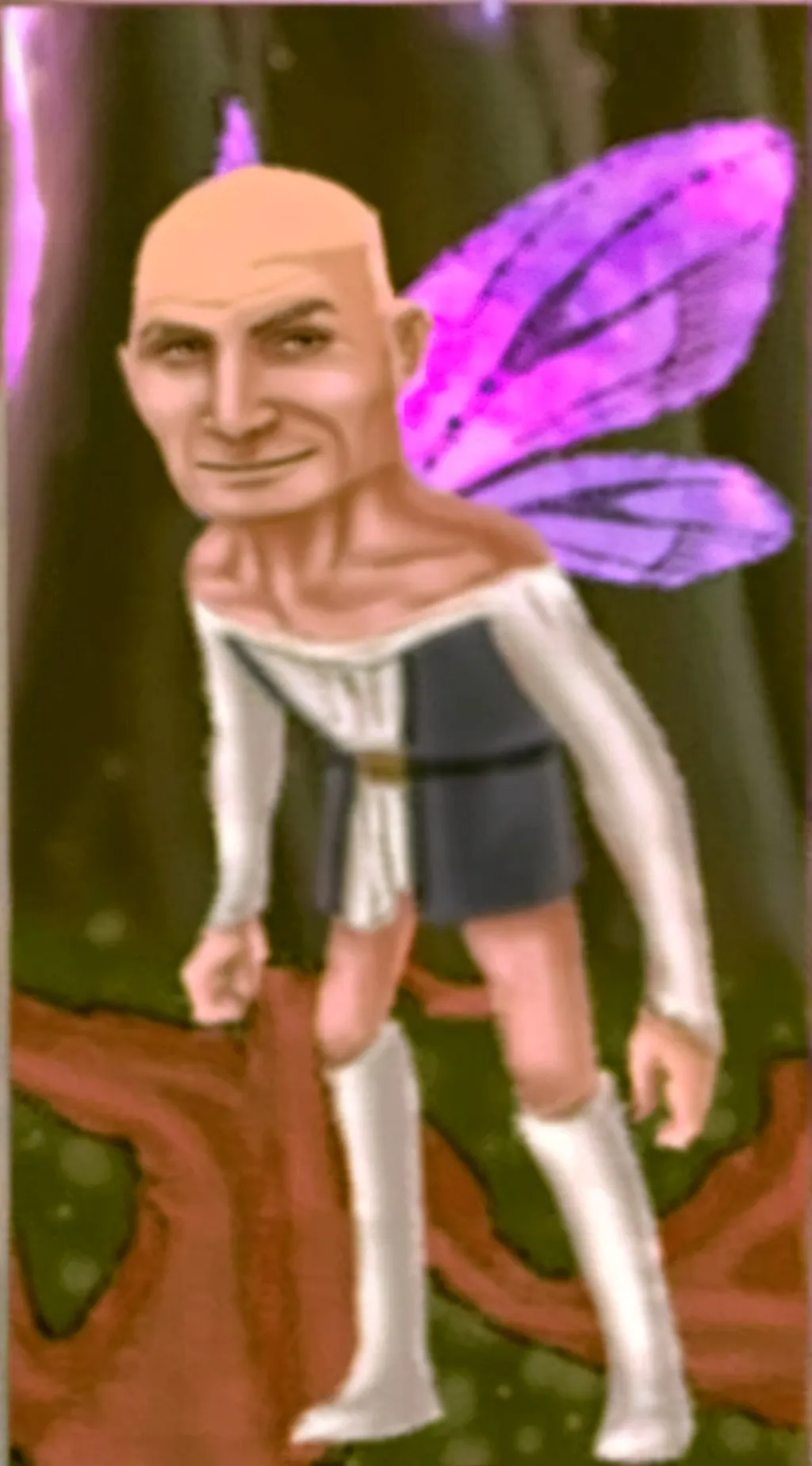 ai character: beautiful fairyman background