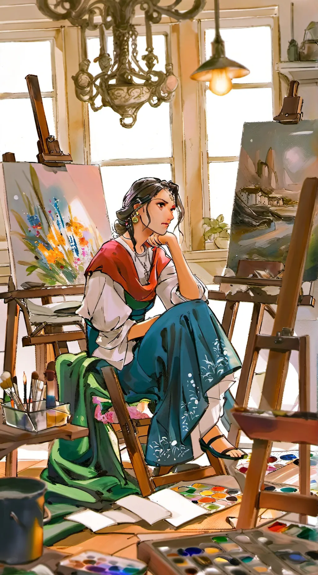 ai character: Evelyn Hartmann background