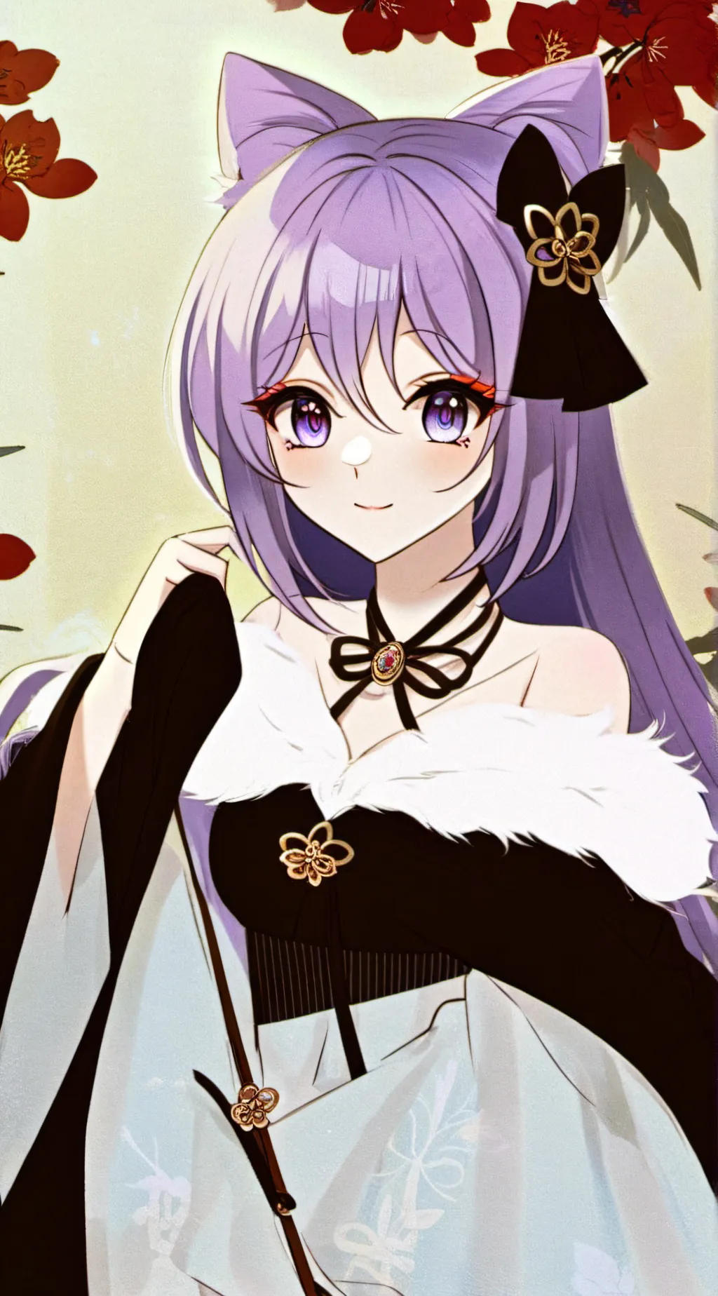 ai character: uwu Keqing  background