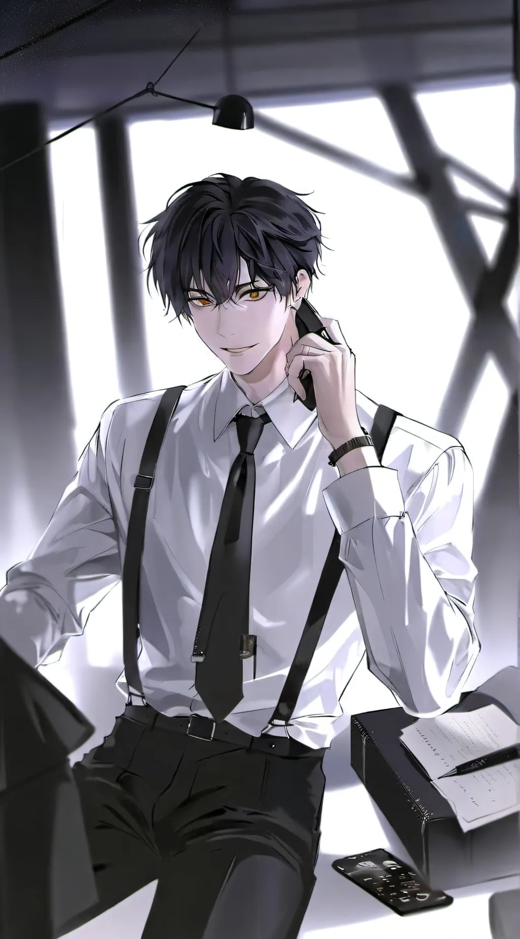 ai character: Lion background