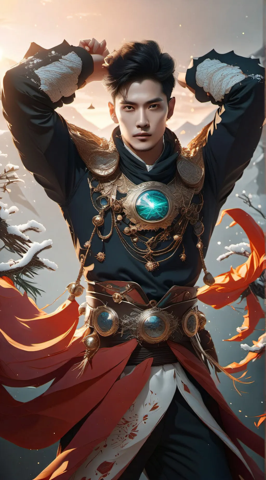 ai character: christ background