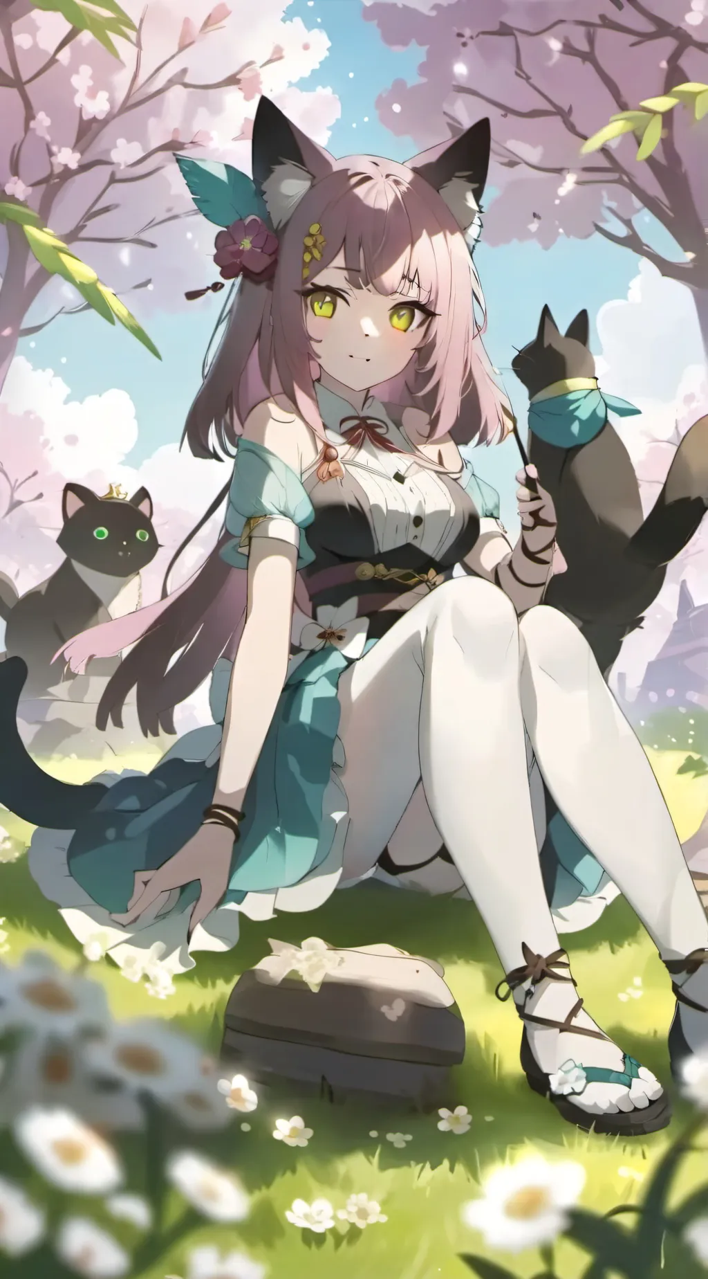 ai character: Rose background
