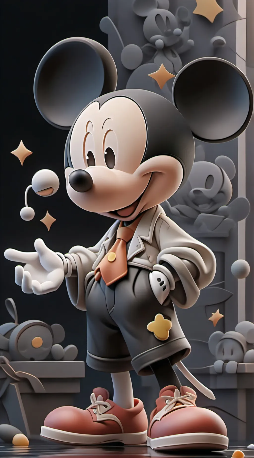 ai character: mickey house background